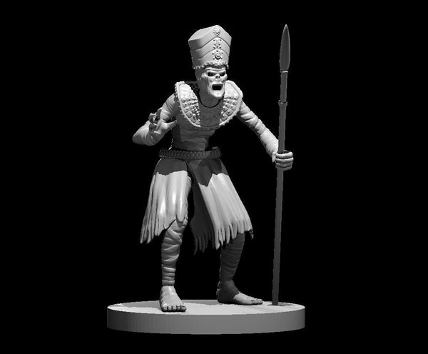 Mummy Lord Mini - DND - Pathfinder - Dungeons & Dragons - RPG - Tabletop - mz4250- Miniature-28mm-1"Scale