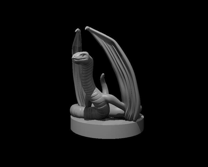 Flying Snake Mini - DND - Pathfinder - Dungeons & Dragons - RPG - Tabletop - mz4250- Miniature-28mm-1"Scale