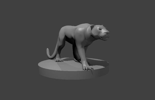 Panther Mini - DND - Pathfinder - Dungeons & Dragons - RPG - Tabletop - mz4250- Miniature-28mm-1"Scale