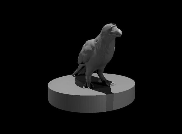 Raven Mini - DND - Pathfinder - Dungeons & Dragons - RPG - Tabletop - mz4250- Miniature-28mm-1"Scale