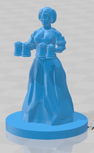 Barmaid Mini - DND - Pathfinder - Dungeons & Dragons - RPG - Tabletop - mz4250- Miniature-28mm-1"Scale
