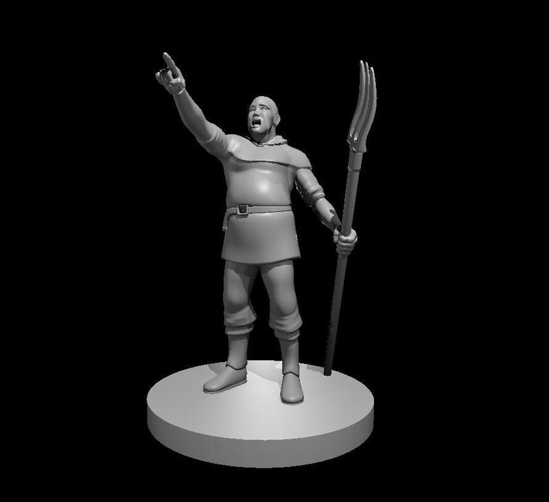 Male Commoner Mini - DND - Pathfinder - Dungeons & Dragons - RPG - Tabletop - mz4250- Miniature-28mm-1"Scale