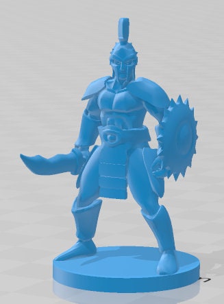 Gladiator Mini - DND - Pathfinder - Dungeons & Dragons - RPG - Tabletop - mz4250- Miniature-28mm-1"Scale