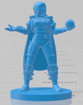 Mage Mini - DND - Pathfinder - Dungeons & Dragons - RPG - Tabletop - mz4250- Miniature-28mm-1"Scale