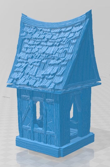 Air Dock Guard House - DND - Pathfinder - Dungeons & Dragons - RPG - Tabletop - Terrain - 28 mm / 1" -  - Gamescape3d