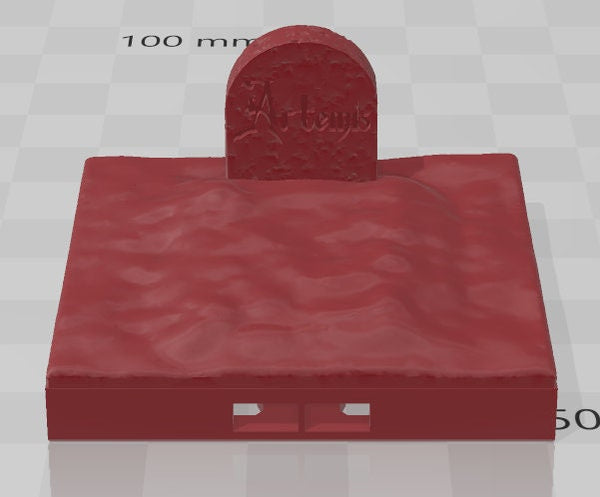 Gravestone 2x2 Tiles Set 2 - Pathfinder - Dungeons & Dragons - RPG - Tabletop - Terrain - 28 mm / 1" -  - Aether Studios