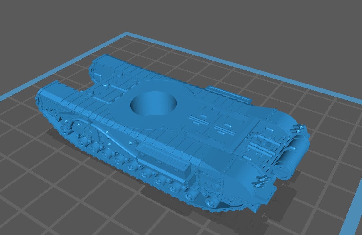 Churchill IV - 1:100 scale- UK - Tanks - Armored Vehicle - World Of Tanks - War Game - Wargaming - Axis and Allies - Tabletop Games