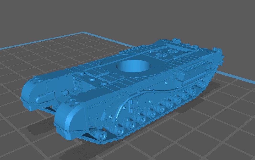 Churchill IV - 1:100 scale- UK - Tanks - Armored Vehicle - World Of Tanks - War Game - Wargaming - Axis and Allies - Tabletop Games