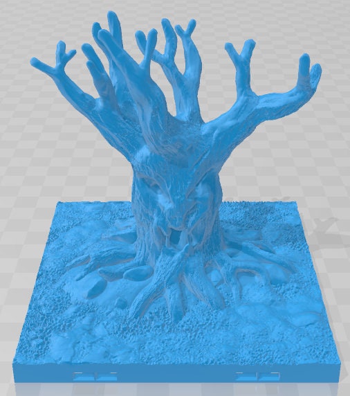 Spooky Trees 2x2 Mud Tiles - Pathfinder - Dungeons & Dragons - RPG - Tabletop - Terrain - 28 mm / 1" -  - Aether Studios