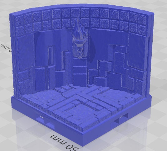 Aztlan Corner And Curve Walls - Pathfinder - Dungeons & Dragons - RPG - Tabletop - Terrain - 28 mm / 1" -  - Aether Studios