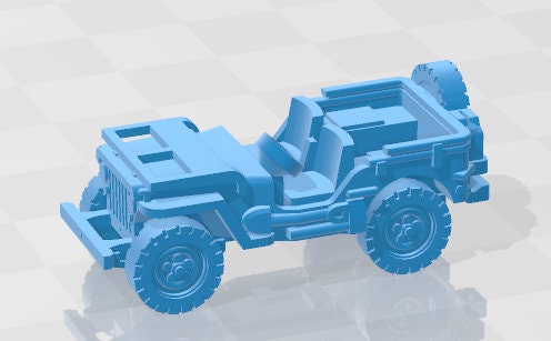 Jeep - 1:100 scale - USA - Tanks - Armored Vehicle - World Of Tanks - War Game - Wargaming - Axis and Allies