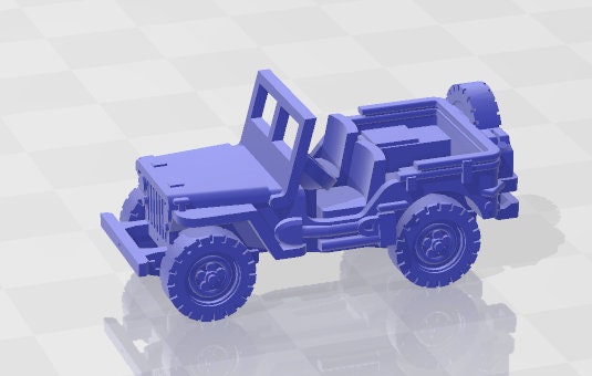 Jeep - 1:100 scale - USA - Tanks - Armored Vehicle - World Of Tanks - War Game - Wargaming - Axis and Allies