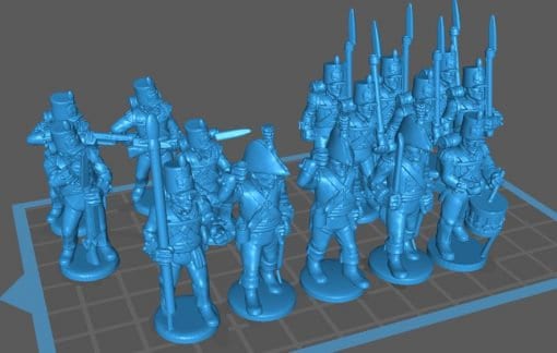 British Line Btg 1808 - Great for Table Top War Games And Dioramas - Resin 28mm Miniatures - Bolt Action -