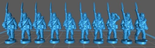 ACW Infantry , sack coat with kepi and blanket roll - Great for Table Top War Games And Dioramas - Resin 15mm Miniatures - Bolt Action -