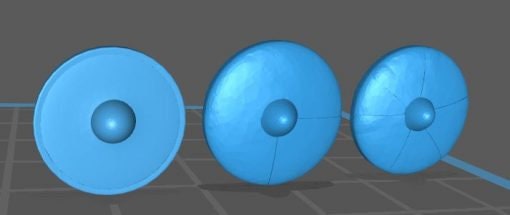 Dark Age shields 3 - Great for Table Top War Games And Dioramas - Resin 28mm Miniatures -