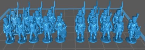 French Old Guard 1808, Grenadiers an Chasseurs - Great for Table Top War Games And Dioramas - Resin 28mm Miniatures - Bolt Action -