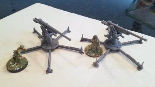 Japanese Type 88 75mm heavy AA gun - Great for Table Top War Games And Dioramas - Resin 28mm Miniatures - Bolt Action -