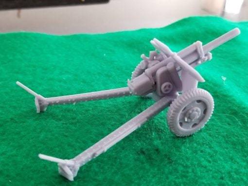 Soviet 122mm Howitzer  Great for Table Top War Games And Dioramas - Resin 28mm Miniatures - Bolt Action -