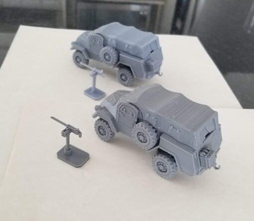 C 15 TA Armoured Truck - Great for Table Top War Games And Dioramas - Resin 28mm Miniatures - Bolt Action -