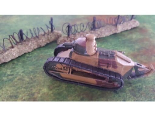 Renault FT Tank - Great for Table Top War Games And Dioramas - Resin 28mm Miniatures - Bolt Action -