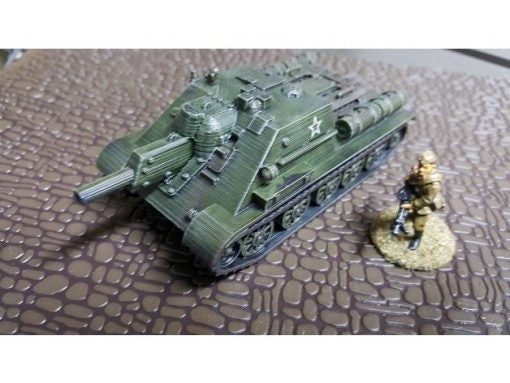 Su-122 assault gun - Great for Table Top War Games And Dioramas - Resin 28mm Miniatures - Bolt Action -