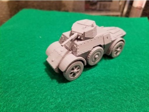 AB 40 / AB 43 Armoured Car - Great for Table Top War Games And Dioramas - Resin 28mm Miniatures - Bolt Action -