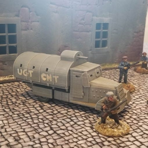 Tiznao Armoured Truck - Great for Table Top War Games And Dioramas - Resin 28mm Miniatures - Bolt Action -
