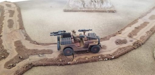 SAS / LRDG Jeep - Great for Table Top War Games And Dioramas - Resin 28mm Miniatures - Bolt Action -