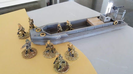 Soviet DB Landing Craft - Great for Table Top War Games And Dioramas - Resin 28mm Miniatures - Bolt Action -