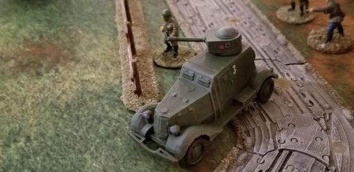 Soviet BA-20 Armoured Car - Great for Table Top War Games And Dioramas - Resin 28mm Miniatures - Bolt Action -