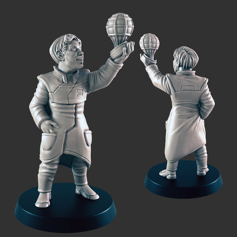 Scientists - Minis - Titus X - DND - Pathfinder - Dungeons & Dragons - Terrain - RPG - Tabletop - 28 mm / 1"