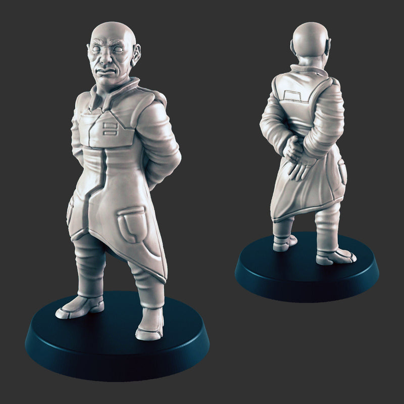 Scientists - Minis - Titus X - DND - Pathfinder - Dungeons & Dragons - Terrain - RPG - Tabletop - 28 mm / 1"