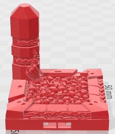 Doom Tech B 2x2 Tiles - Pathfinder - Dungeons & Dragons -RPG- Tabletop-Terrain - 28 mm / 1" - Aether Studios