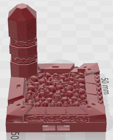 Doom Tech B 2x2 Tiles - Pathfinder - Dungeons & Dragons -RPG- Tabletop-Terrain - 28 mm / 1" - Aether Studios