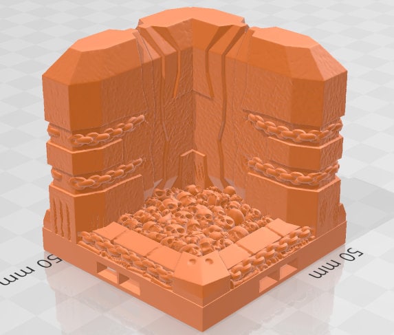 Doom Tech B 2x2 Tiles - Pathfinder - Dungeons & Dragons -RPG- Tabletop-Terrain - 28 mm / 1" - Aether Studios