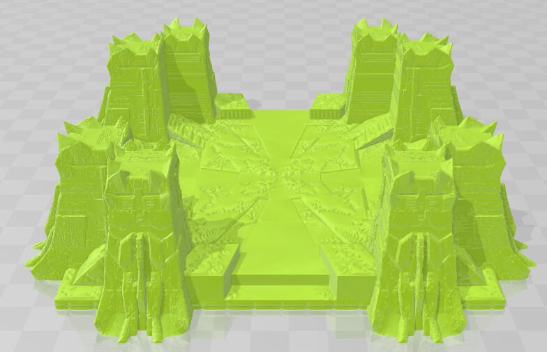 Temple Grounds Scatter Set 1 - Doom Tech - Pathfinder - Dungeons & Dragons -RPG- Tabletop-Terrain - 28 mm / 1" - Aether Studios