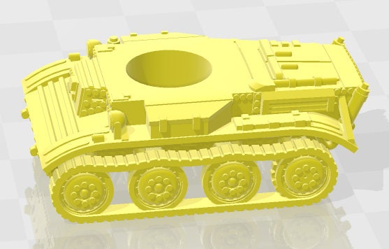 Alecto - Tetrarch - 1:100 scale - UK - Tanks - Armored Vehicle - World Of Tanks - War Game - Wargaming - Axis and Allies - Tabletop Games