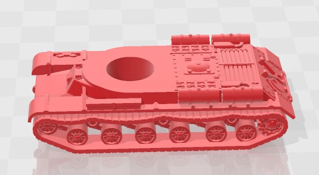 IS-1 plus Turret - 1:100 Scale  - USSR - Tanks - Armored Vehicle - World Of Tanks - War Game - Wargaming - Axis and Allies - Tabletop Games