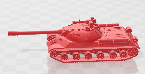IS-3 - 1:100 scale - USSR - Tanks - Armored Vehicle - World Of Tanks - War Game - Wargaming - Axis and Allies - Tabletop Games