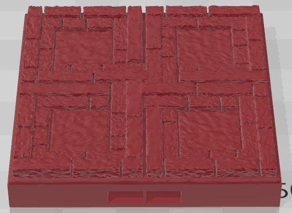 Half Sized Wall Tiles Set 1 - Aztlan - Pathfinder - Dungeons & Dragons -RPG- Tabletop-Terrain - 28 mm / 1" - Aether Studios