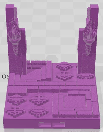 Curves, Corners, And Door Frames - Aztlan 3 Reforged B - Pathfinder - Dungeons & Dragons -RPG- Tabletop-Terrain - 28 mm / 1"- Aether Studios