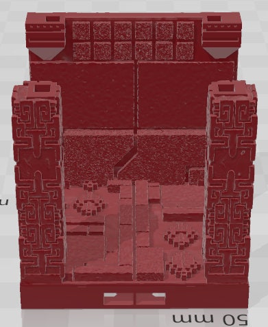 Walls - Aztlan 3 Reforged B - Pathfinder - Dungeons & Dragons -RPG- Tabletop-Terrain - 28 mm / 1"- Aether Studios