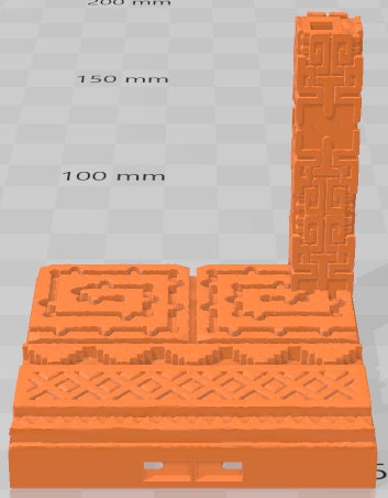 Pillars - Aztlan 3 Reforged B - Set 2 - Pathfinder - Dungeons & Dragons -RPG- Tabletop-Terrain - 28 mm / 1"- Aether Studios