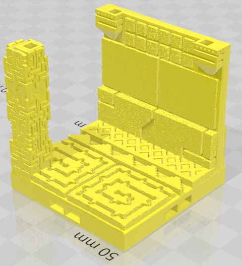 Pillars - Aztlan 3 Reforged B - Set 2 - Pathfinder - Dungeons & Dragons -RPG- Tabletop-Terrain - 28 mm / 1"- Aether Studios