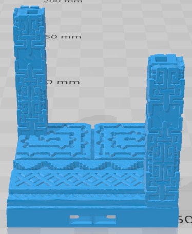 Pillars - Aztlan 3 Reforged B - Set 2 - Pathfinder - Dungeons & Dragons -RPG- Tabletop-Terrain - 28 mm / 1"- Aether Studios