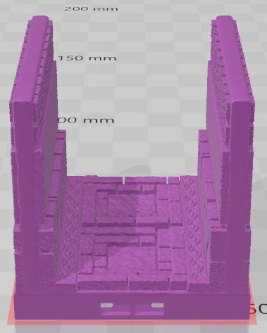 D Floor Corridors - Aztlan 3 Reforged - Pathfinder - Dungeons & Dragons -RPG- Tabletop-Terrain - 28 mm / 1"- Aether Studios