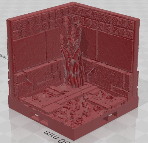 Curves, Corners, And Corridors - Aztlan 6 Swamped B - Pathfinder - Dungeons & Dragons -RPG- Tabletop-Terrain - 28 mm / 1"- Aether Studios