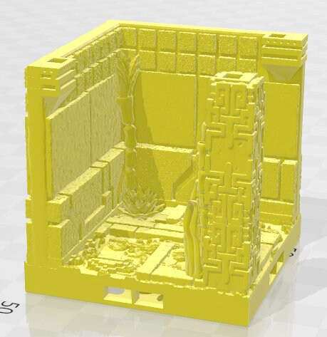 Curves, Corners, And Corridors - Aztlan 6 Swamped B - Pathfinder - Dungeons & Dragons -RPG- Tabletop-Terrain - 28 mm / 1"- Aether Studios