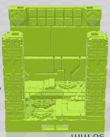 Pillars Set 2 - Aztlan 6 Swamped B - Pathfinder - Dungeons & Dragons -RPG- Tabletop-Terrain - 28 mm / 1"- Aether Studios