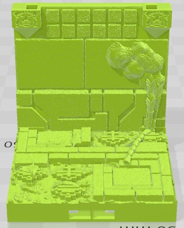 Walls - Aztlan 6 Swamped B - Pathfinder - Dungeons & Dragons -RPG- Tabletop-Terrain - 28 mm / 1"- Aether Studios